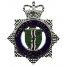Thames Valley Police Enamelled Cap Badge - Queen's Crown