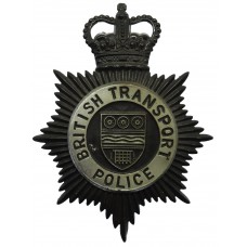 British Transport Police (B.T.P.) Night Helmet Plate - Queen's Cr