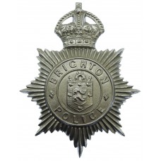 Brighton Borough Police Helmet Plate - King's Crown