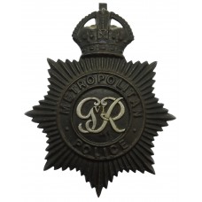 George VI Metropolitan Police Night Helmet Plate