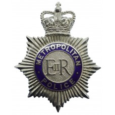 Metropolitan Police Enamelled Helmet Plate - Queen's Crown