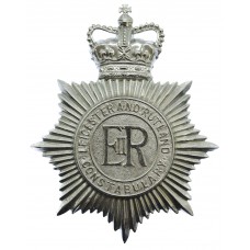 Leicestershire and Rutland Constabulary Helmet Plate - Queen's Crown