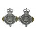 Pair of North Yorkshire Police Collar Badges - Queen's Crown