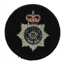 North Yorkshire Police Cloth Beret Badge -Queen's Crown