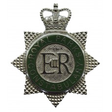 Royal Parks Constabulary Enamelled Star Cap Badge - Queen's Crown