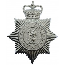 Warwickshire Constabulary Helmet Plate - Queen's Crown