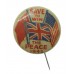 WW2 'Save to Win the Peace' 1945 British, American & Russia Flag Button Badge