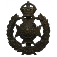 8th Bn. (Leeds Rifles) West Yorkshire Regiment Cap Badge - King's