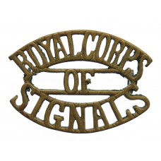 Royal Corps of Signals (ROYAL CORPS/OF/SIGNALS) Shoulder Title