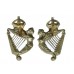 Pair of 8th King's Royal Irish Hussars Collar Badges - King;'s Crown