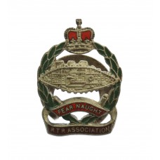Royal Tank Regiment R.T.R. Association Enamelled Lapel Badge - Queen's Crown