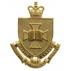 Australian Queensland University Regiment Hat Badge - Queen's Crown