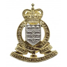 Royal Australian Army Ordnance Corps Anodised (Staybrite) Hat Badge - Queen's Crown