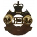 Royal Australian Engineers Anodised (Staybrite) Hat Badge - Queen's Crown