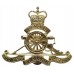 Royal Australian Artillery Anodised (Staybrite) Hat Badge - Queen's Crown