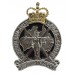 Australian Army Legal Corps Anodised (Staybrite) Hat Badge - Queen's Crown