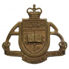 Australian Adelaide University Regiment Hat Badge - Queen's Crown