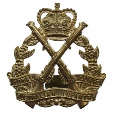 Royal Australian Infantry Corps Hat Badge - Queen's Crown