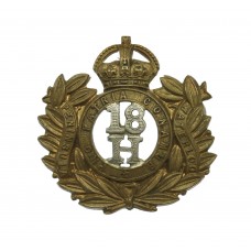 Edwardian 18th Hussars Collar Badge (circa 1902-1904)