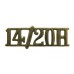 14th/20th Hussars (14/20H) Shoulder Title