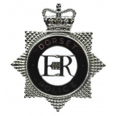 Dorset Police Senior Officer's Enamelled Cap Badge - Queen's Crow