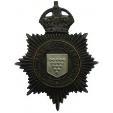 Cornwall Constabulary Night Helmet Plate - King's Crown (1st vers