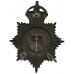 Cornwall Constabulary Night Helmet Plate - King's Crown (1st version)