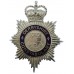 Derbyshire Constabulary Enamelled Hemet Plate - Queen's Crown