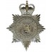 Derbyshire Constabulary Enamelled Hemet Plate - Queen's Crown
