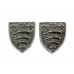 Pair of Essex and Southend-on-Sea Constabulary Collar Badges