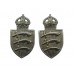 Pair of Essex Constabulary Collar Badges - King's Crown