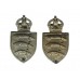 Pair of Essex Constabulary Collar Badges - King's Crown