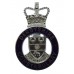 Derbyshire Constabulary Enamelled Cap Badge - Queen's Crown