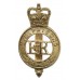 H. M. Prison Service Anodised (Staybrite) Cap Badge - Queen's Crown