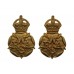 Pair of Women's Royal Army Corps (W.R.A.C.) Collar Badges - King's Crown