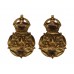 Pair of Women's Royal Army Corps (W.R.A.C.) Collar Badges - King's Crown