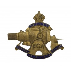 WW1 Royal Garrison Artillery Brass & Enamel Sweetheart Brooch