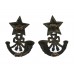 Pair of Cameronians (Scottish Rifles) Officer's Collar Badges