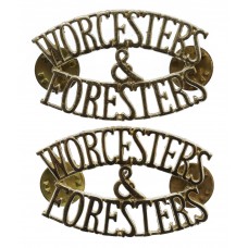 Pair of Worcestershire & Sherwood Foresters (WORCESTERS/&