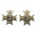 Pair of Notts & Derby Regiment (Sherwood Foresters) Anodised (Staybrite) Collar Badge
