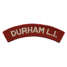 Durham Light Infantry (DURHAM L.I.) Cloth Shoulder Title