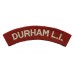 Durham Light Infantry (DURHAM L.I.) Cloth Shoulder Title