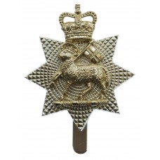 The Queen's Royal Surrey Regiment Anodised (Staybrite) Cap Badge