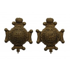 Pair of Royal Sussex Regiment Collar Badges