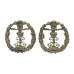 Pair of Middlesex Regiment Senior NCO's Silvered Collar Badges