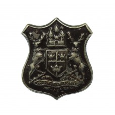 Nottingham City Police White Metal Collar Badge