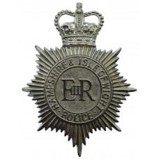 Hampshire & Isle of Wight Police Helmet Plate - Queen's Crown