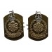 Pair of Lancastrian Brigade Anodised (Staybrite) Collar Badges