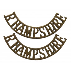 Pair of Royal Hampshire Regiment (R.HAMPSHIRE) Officer's Shoulder Titles