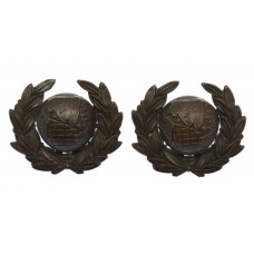 Pair of Royal Marines Officer's Service Dress Collar Badges